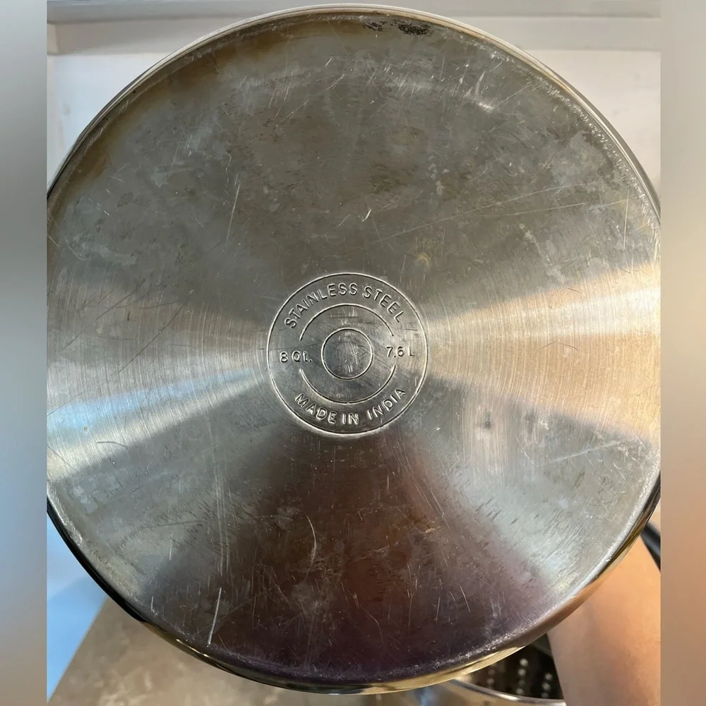 Stainless Steel Stock Pot with Steamer Insert and Glass Lid